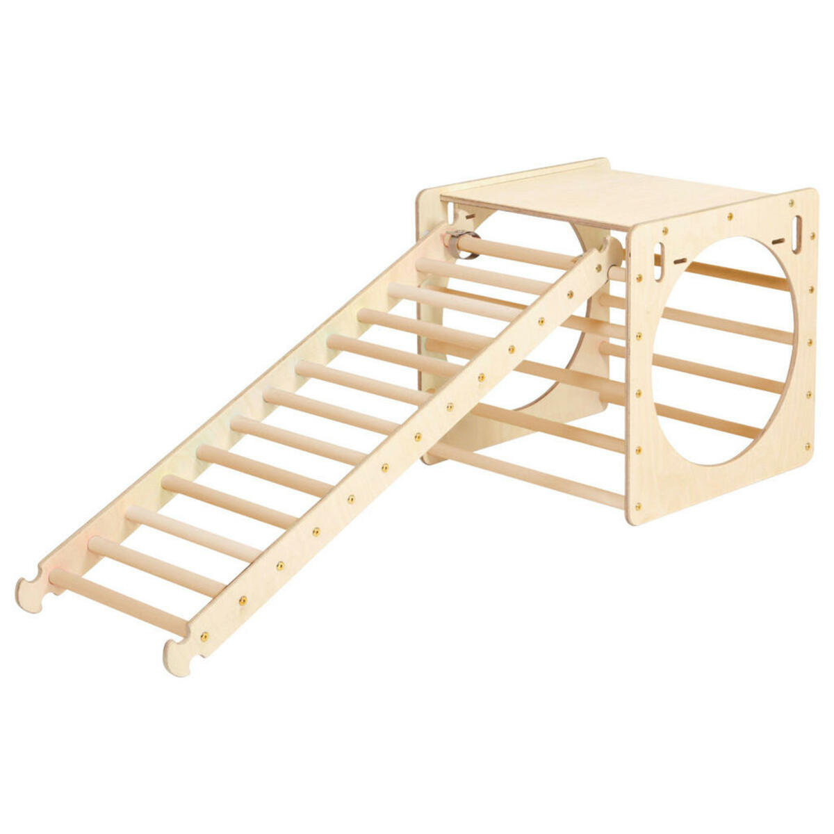 Bild 1 von Kletterwürfel, Natur, Holz, Birke, 175x58x58 cm, Fsc, EN 71, CE, Spielzeug, Kinderspielzeug, Spielzeug für Draußen