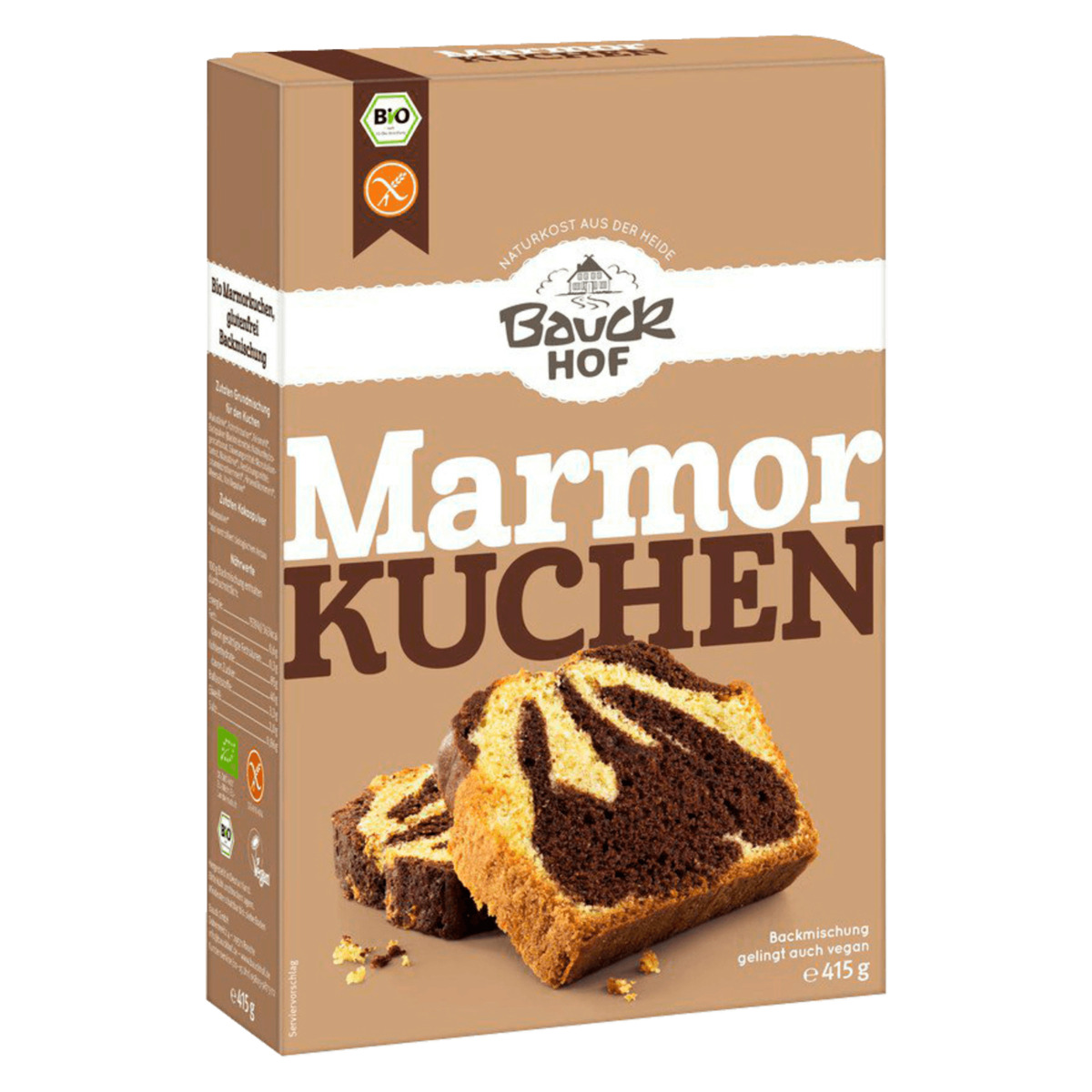 Bild 1 von Bauckhof Bio Backmischung Marmorkuchen glutenfrei 415g