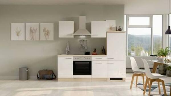 Bild 1 von KÜCHENBLOCK VALERO G-220-1706-002, Sonoma Eiche, Weiß Hochglanz