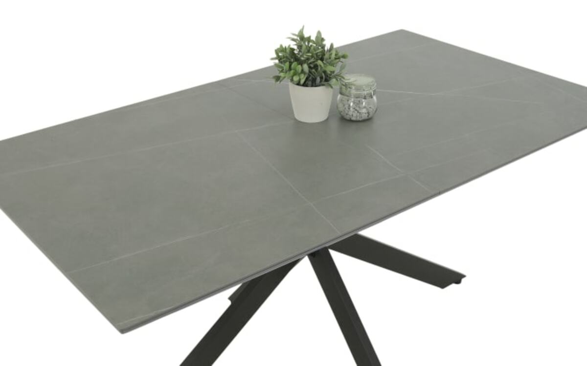 Bild 3 von Esstisch Chiara T, Marmor Nachbildung, grau, inkl. Synchronauszug