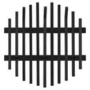 Bild 1 von Garderobenpaneel, Schwarz, Holz, Eiche, massiv, 58x60x11 cm, Aufhängemöglichkeit, Garderobe, Garderobenpaneele, Garderobenpaneele