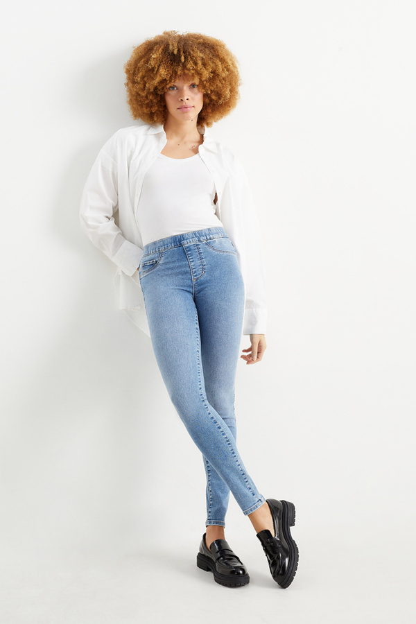 Bild 1 von C&A Multipack 2er-Jegging Jeans-Mid Waist, Blau, Größe: 34