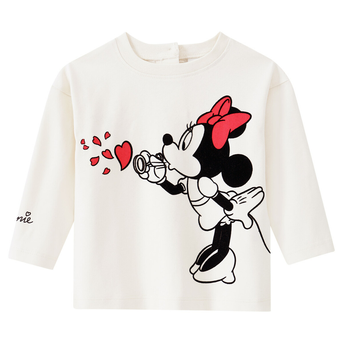 Bild 1 von Minnie Maus Langarmshirt mit Print CREME