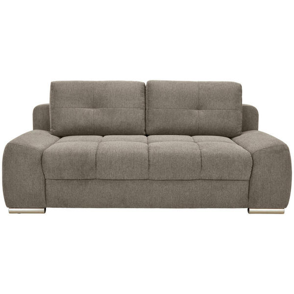 Bild 1 von Welnova Boxspringsofa, Taupe, Textil, 2,5-Sitzer, 210x92x108 cm, Liegefunktion, Schlafen auf Sitzhöhe, einzeln ausziehbar, Rücken echt, Armteil links, rechts, Wohnzimmer, Sofas & Couches, Sofas