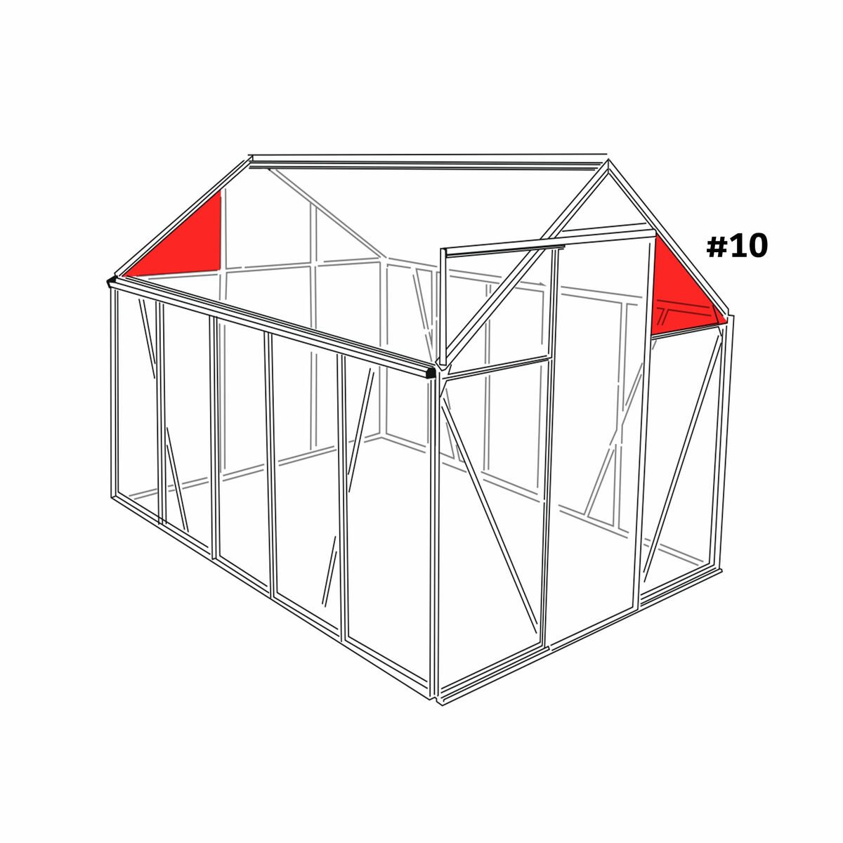 Bild 1 von Hohlkammerstegplatte #10 60,5 x 45 cm