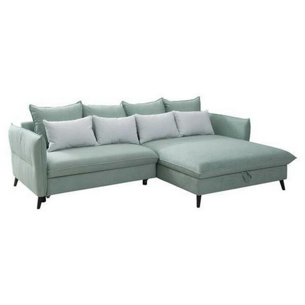 Livetastic Eckschlafsofa Mintgr N Textil Buche Vollmassiv Sitzer