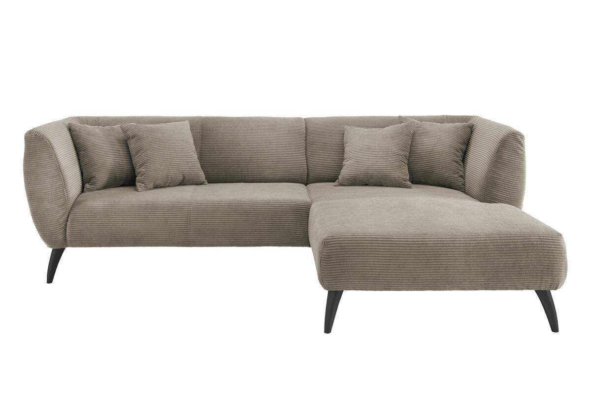 Bild 1 von Wohnlandschaft Colori Graubraun Cord, Graubraun