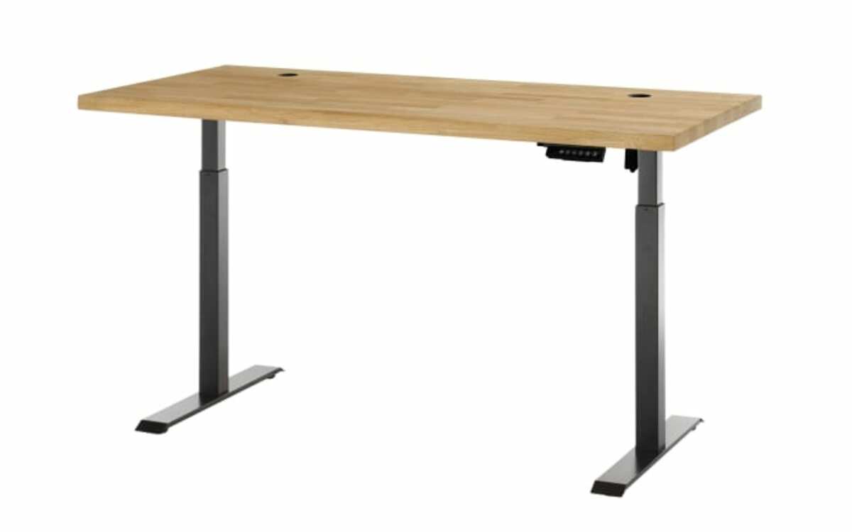 Bild 1 von Schreibtisch Toulouse 2, Eiche massiv, inkl. Höhenverstellung