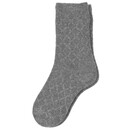 Bild 1 von 1 Paar Damen Socken mit Zopfmuster DUNKELGRAU