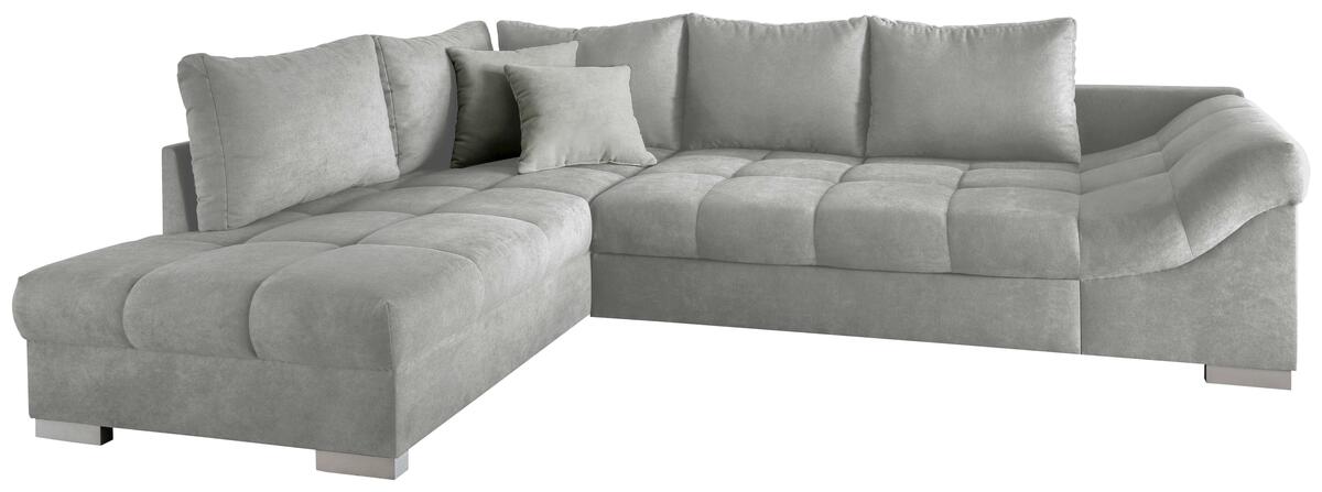 Bild 1 von Wohnlandschaft Alvito Hellgrau Nylon/Mikrofaser, Hellgrau