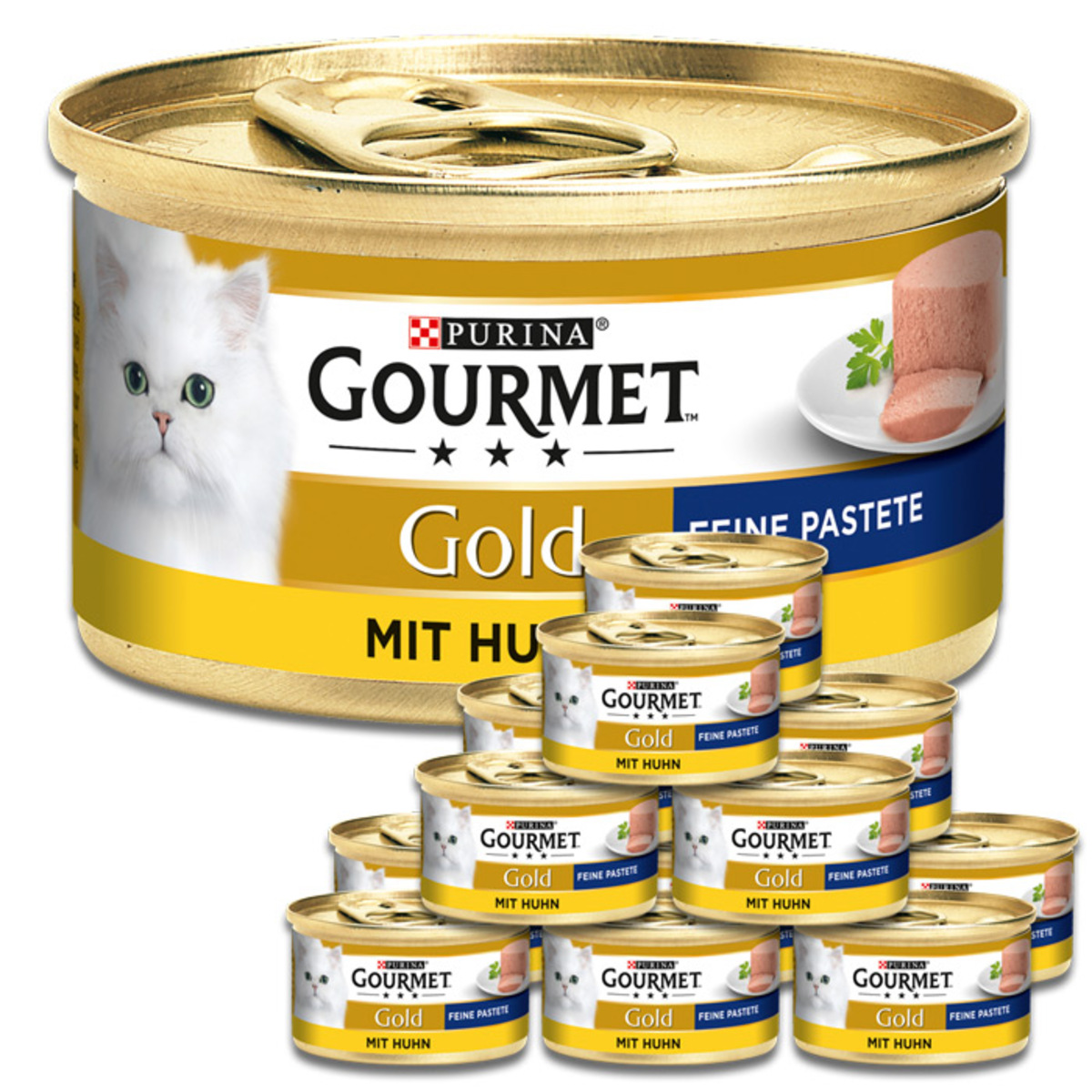 Bild 1 von Purina Gourmet Gold Feine Pastete mit Huhn 12x85G