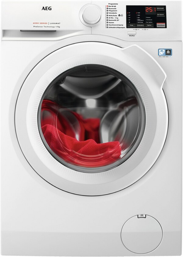 Bild 1 von Lavamat L6FBG51470 Stand-Waschmaschine-Frontlader weiß / A