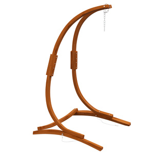 Outsunny Hängestuhlgestell aus Holz Ständer für Hängestuhl Hängesesselgestell max. 150 kg Belastbar für Outdoor Indoor Teak 178 x 143 x 180 cm