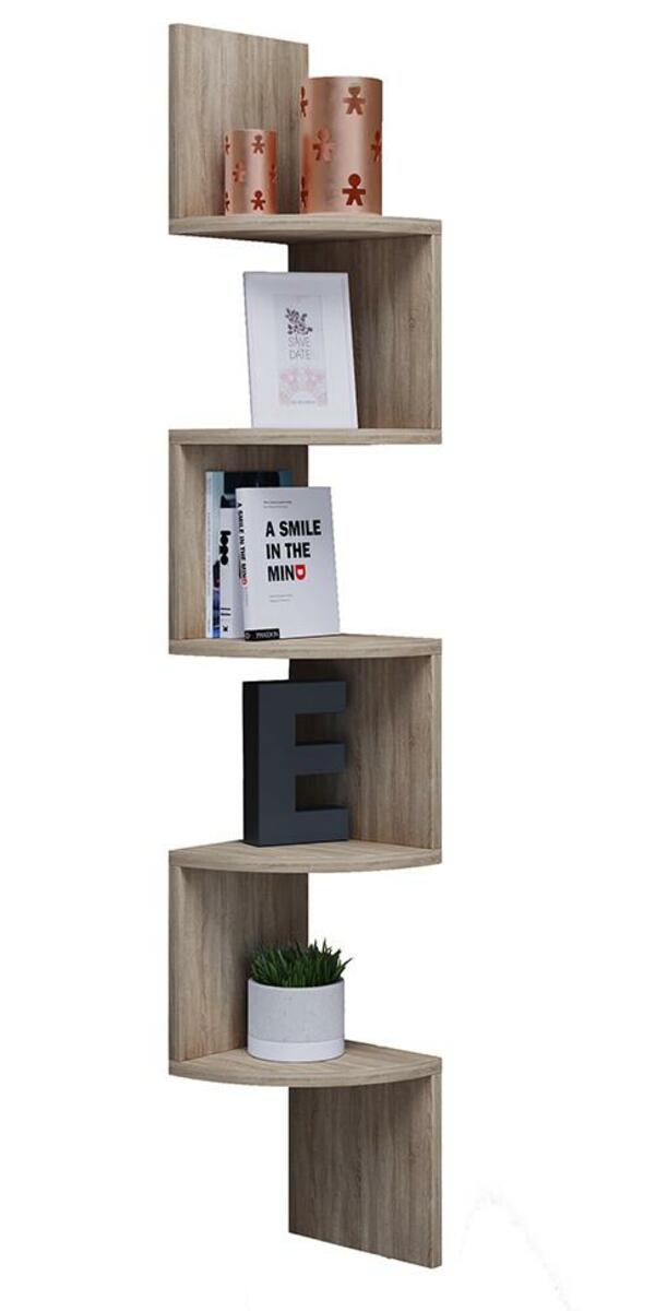 Bild 1 von Eckregal ''Mintis'', in Sonoma Eiche, 5-fach, Sonoma Eiche