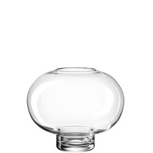Leonardo Vase Vernazza, Transparent, Glas, 22.30x18.50x22.30 cm, handgemacht, Dekoration, Vasen, Glasvasen