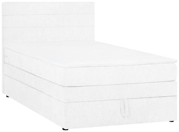 Bild 1 von Boxspringbett Palma in Weiß ca. 140x200cm mit Topper, Weiß