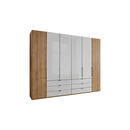 Bild 1 von Dieter Knoll Falttürenschrank, Weiß, Eiche Bianco, Holzwerkstoff, 8 Fächer, 6 Schubladen, 300x216x58 cm, ISO 9001, Goldenes M, Made in Germany, Beimöbel erhältlich, umfangreiches Zubehör in ver