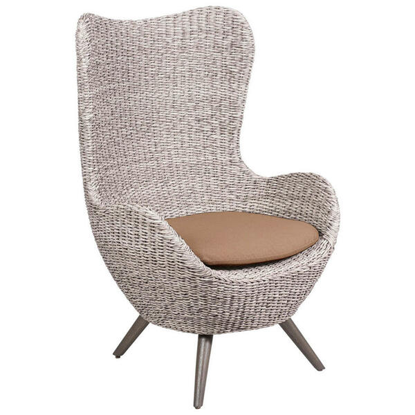 Bild 1 von Münchner Boulevard Loungesessel, Creme, Sahara, Metall, Kunststoff, Füllung: Schaumstoff, konisch, 83x120x90 cm, wetterfest, UV-beständig, Loungemöbel, Lounge-Sessel