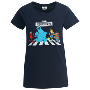 Sesamstraße T-Shirt mit Print DUNKELBLAU