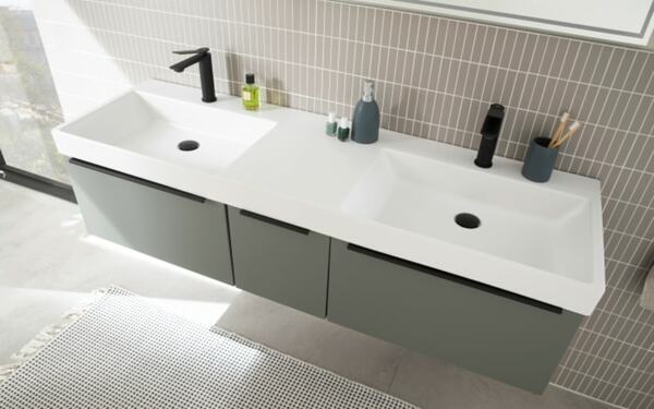 Bild 2 von Waschtischunterschrank Sydney 153, betongrün