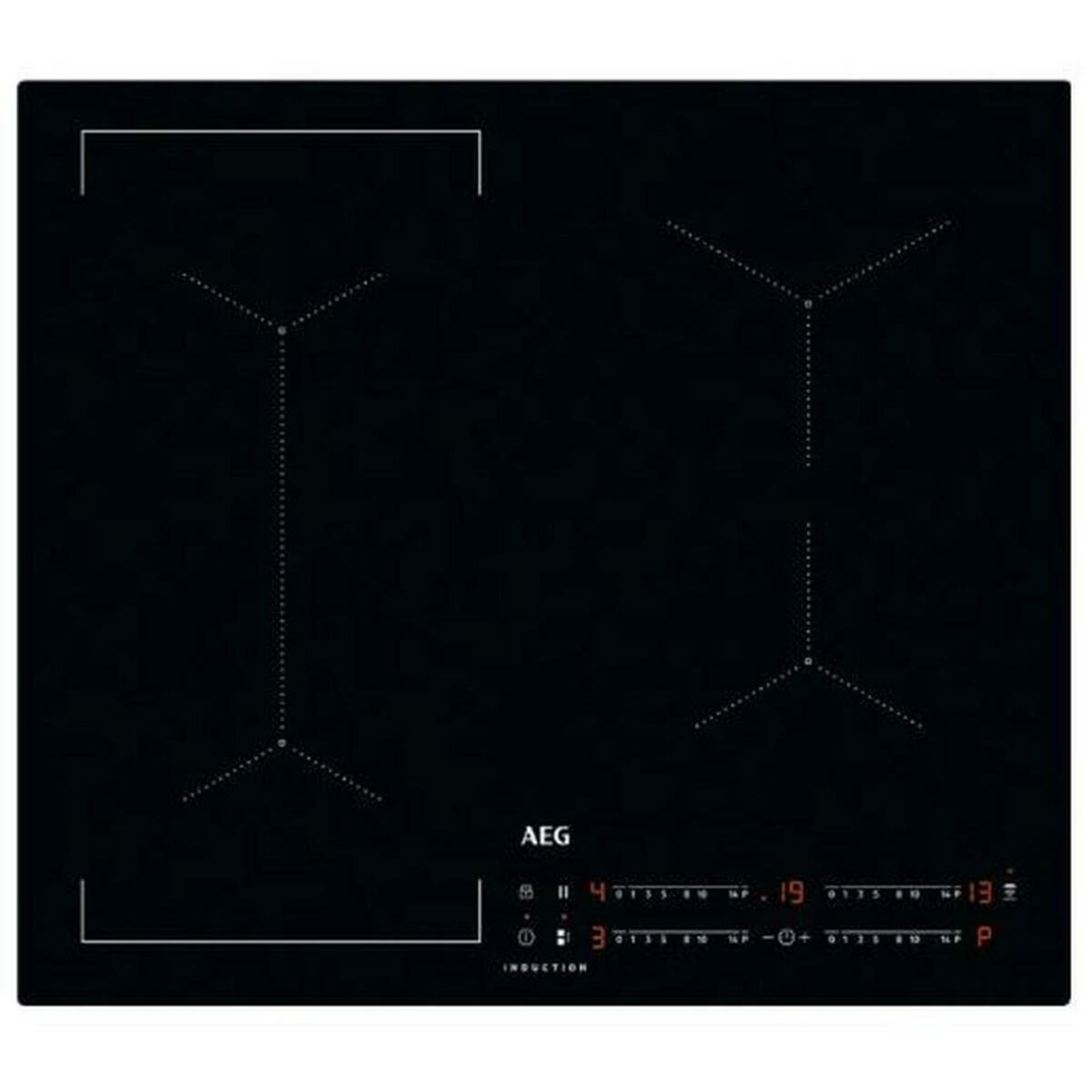 Bild 1 von AEG Induktionskochfeld, Schwarz, Glas, 58x4.9x51 cm, Kindersicherung, Warmhaltezone, Flächenbündiger Einbau, Topferkennung, Wischschutzfunktion, Pausenfunktion, Küchen, Küchenelektrogeräte, Koch