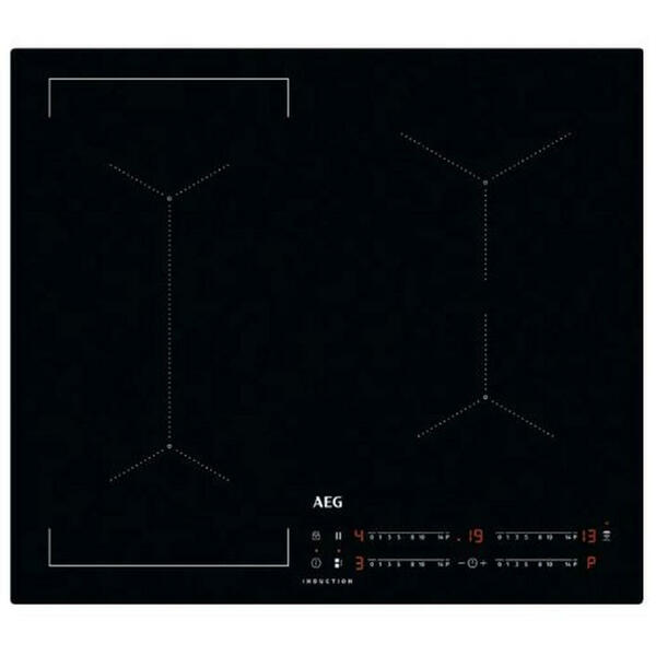 Bild 1 von AEG Induktionskochfeld, Schwarz, Glas, 58x4.9x51 cm, Kindersicherung, Warmhaltezone, Flächenbündiger Einbau, Topferkennung, Wischschutzfunktion, Pausenfunktion, Küchen, Küchenelektrogeräte, Koch