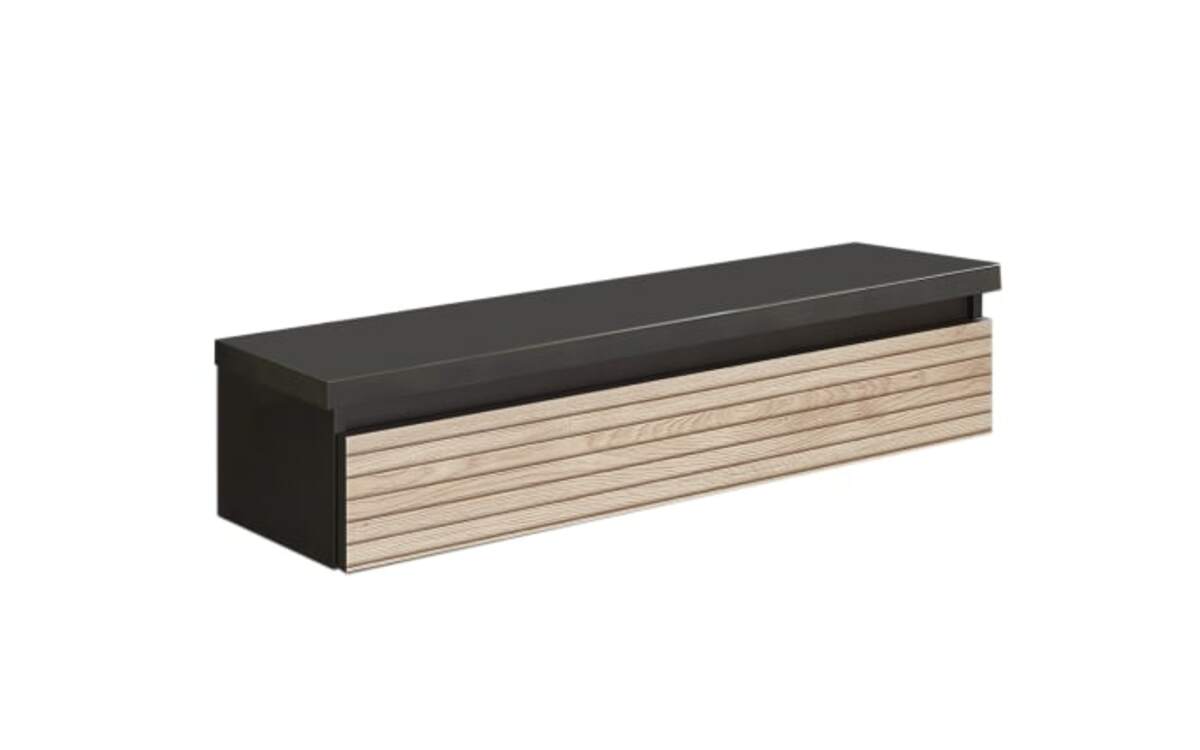 Bild 1 von Unterschrank Vialli, Holz-Nachbildung/Stahlfarbig