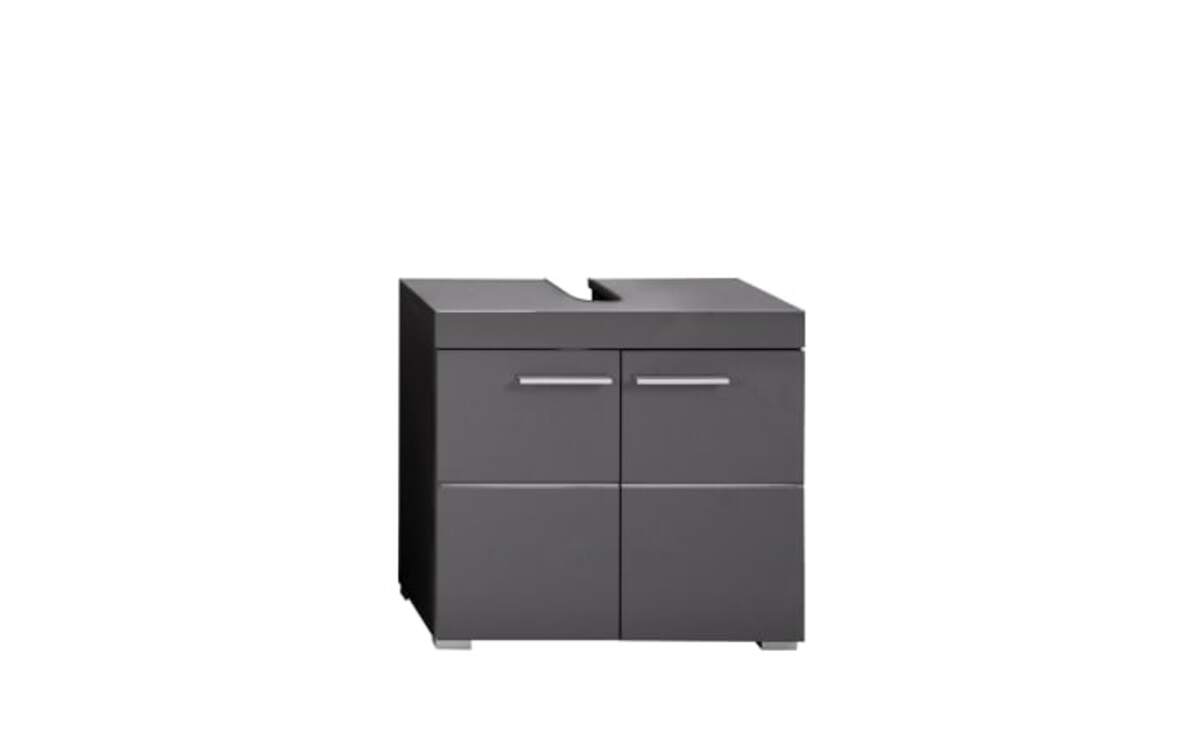 Bild 1 von Trendteam - Waschbeckenunterschrank Amanda, dunkelgrau hochglanz