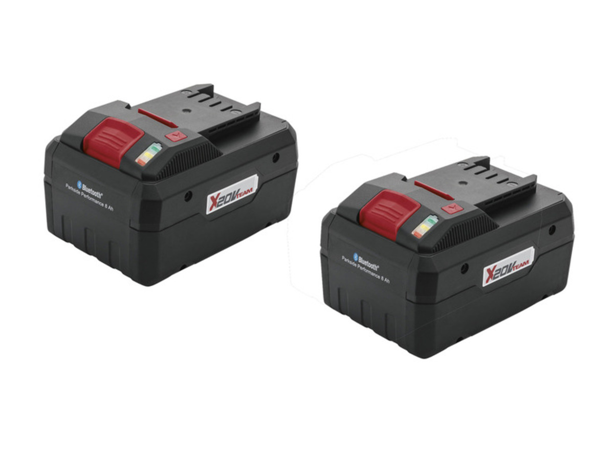 Bild 1 von PARKSIDE PERFORMANCE® 20 V Smart Akku »PAPS 208 A1«, 8 Ah, über PARKSIDE App steuerbar, 2er Set