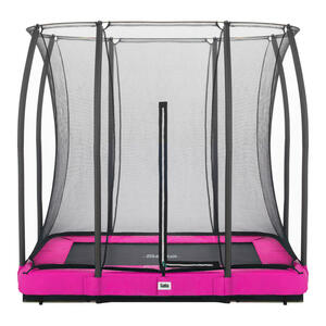 Trampolin Salta Comfort Edition Ground, Pink, Metall, 214x153 cm, Outdoor Spielzeug, Trampoline