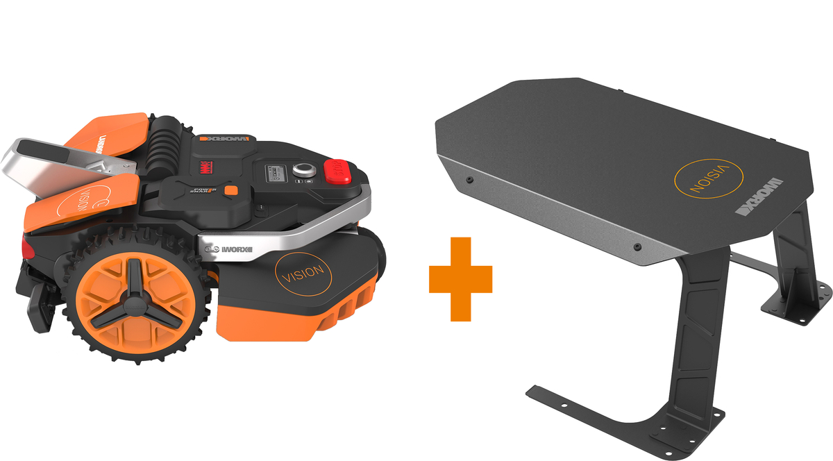 Bild 1 von Worx Mähroboter Vision L1600 22 cm Schnittbreite inkl. Akku und Garage
