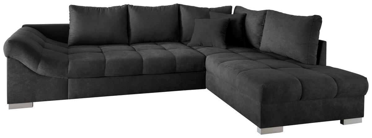 Bild 1 von Wohnlandschaft Alvito Schwarz Nylon/Mikrofaser, Schwarz