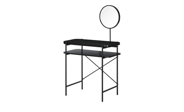 Bild 1 von Schminktisch  Nanno ¦ schwarz ¦ Maße (cm): B: 80 H: 129 T: 44 Tische > Schminktische - Sconto