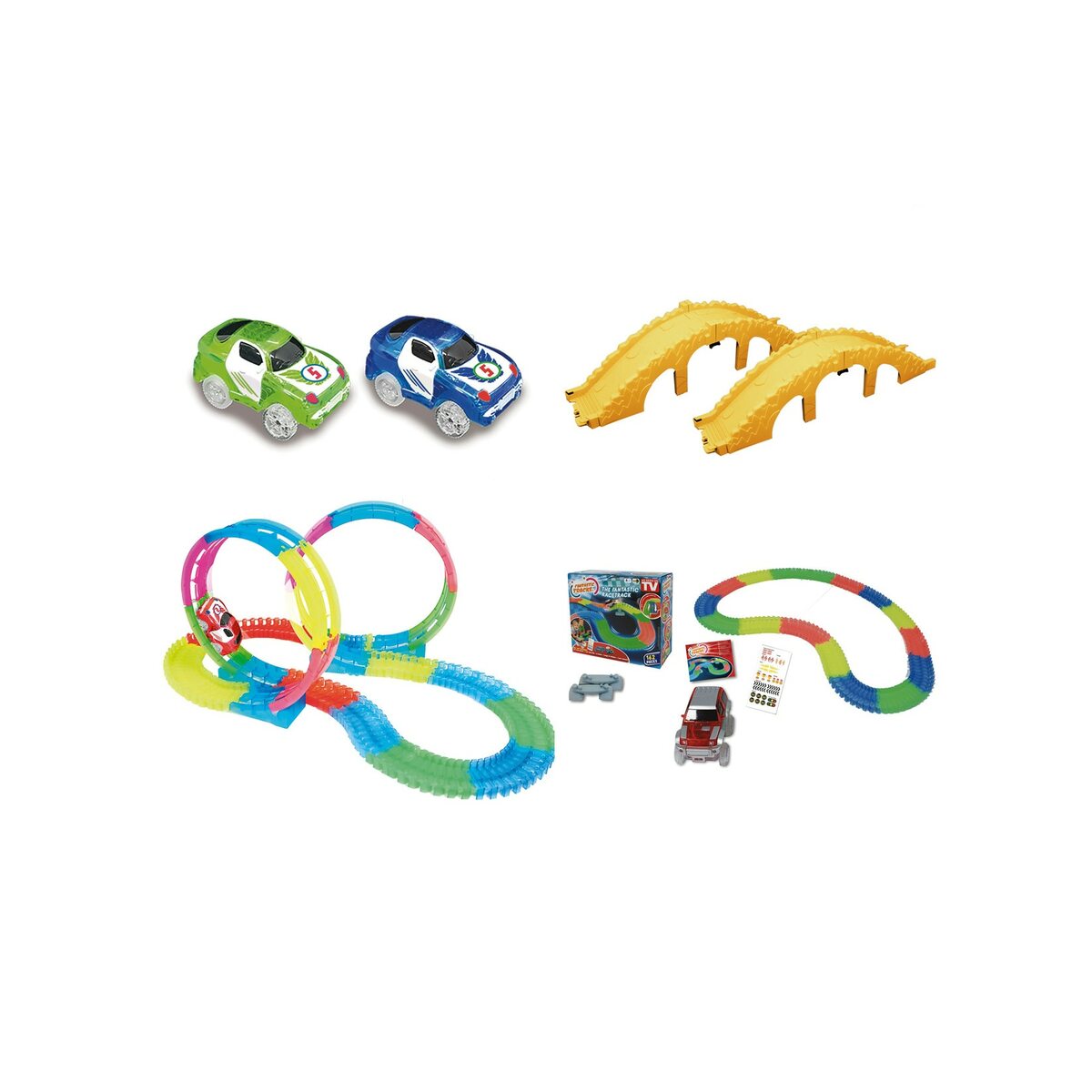 Bild 1 von Fantastic Tracks® Autorennbahn Rennstrecke 354 Teile Fantastic Tracks Loop Set