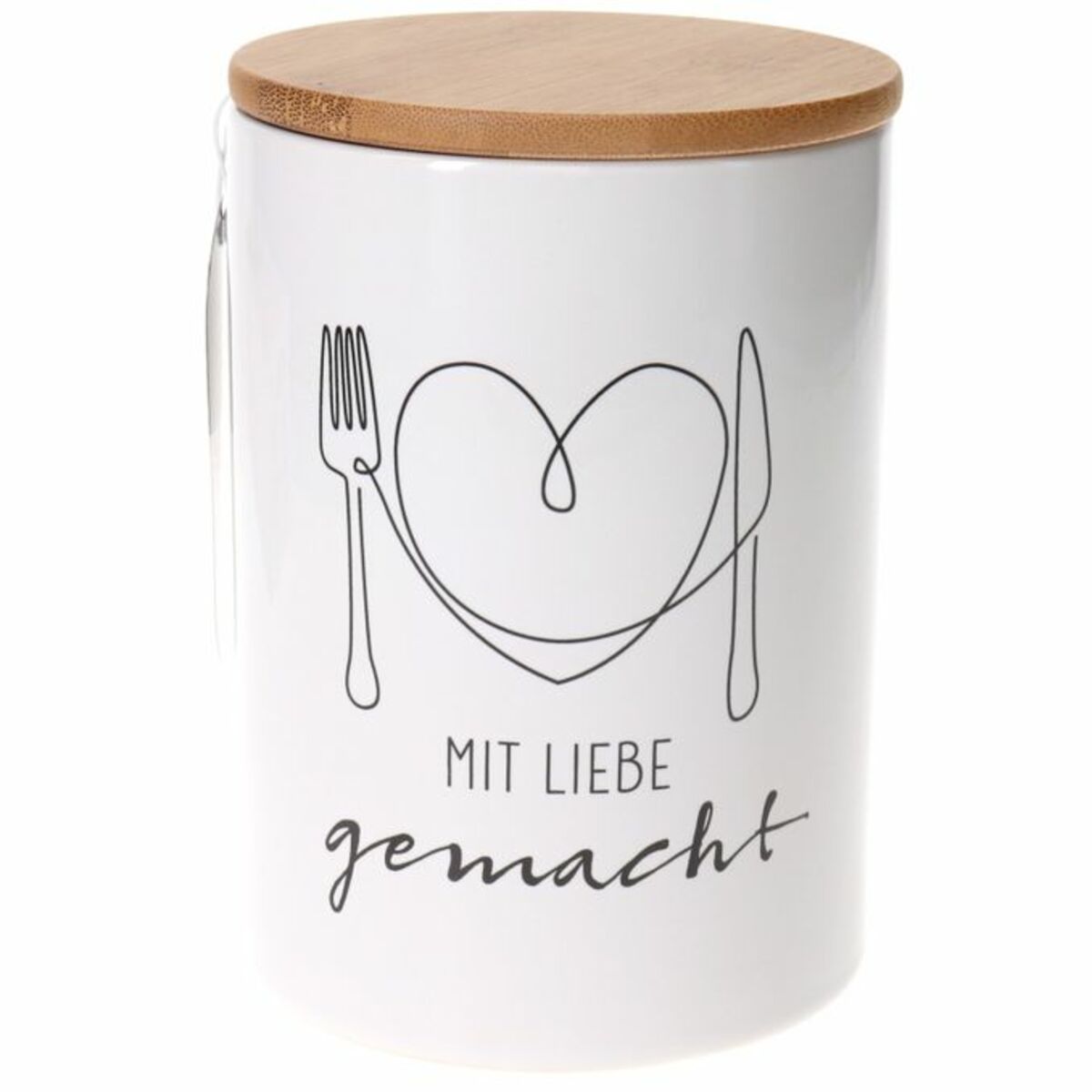Bild 1 von La Vida Vorratsdose "MIT LIEBE GEMACHT" aus Keramik