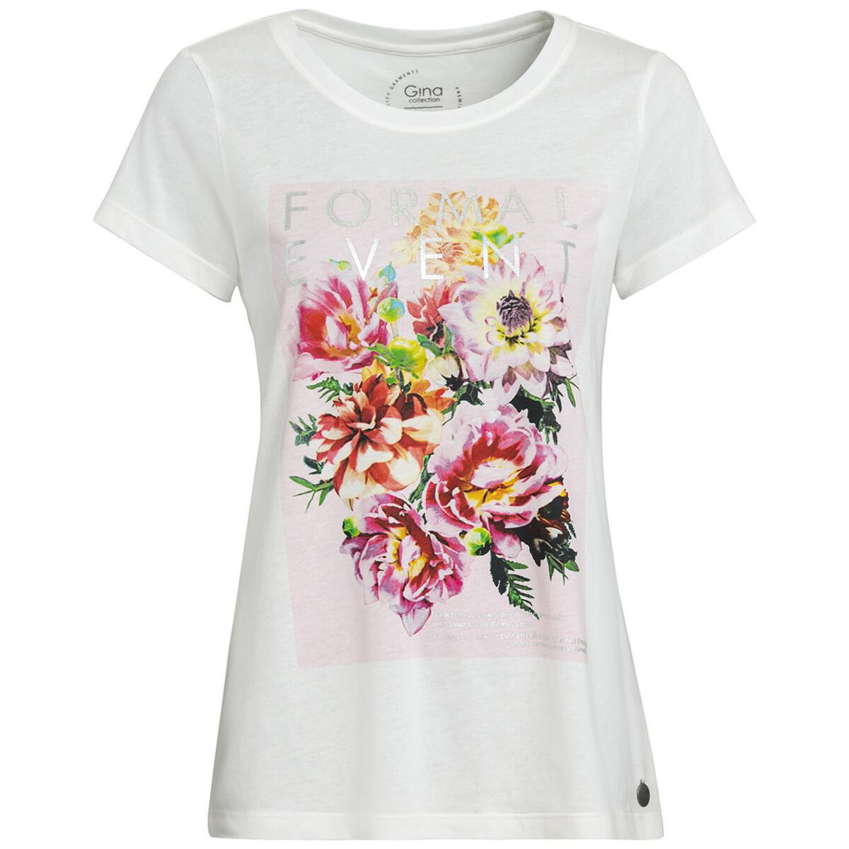 Bild 1 von Damen T-Shirt mit Blumen-Print WEISS