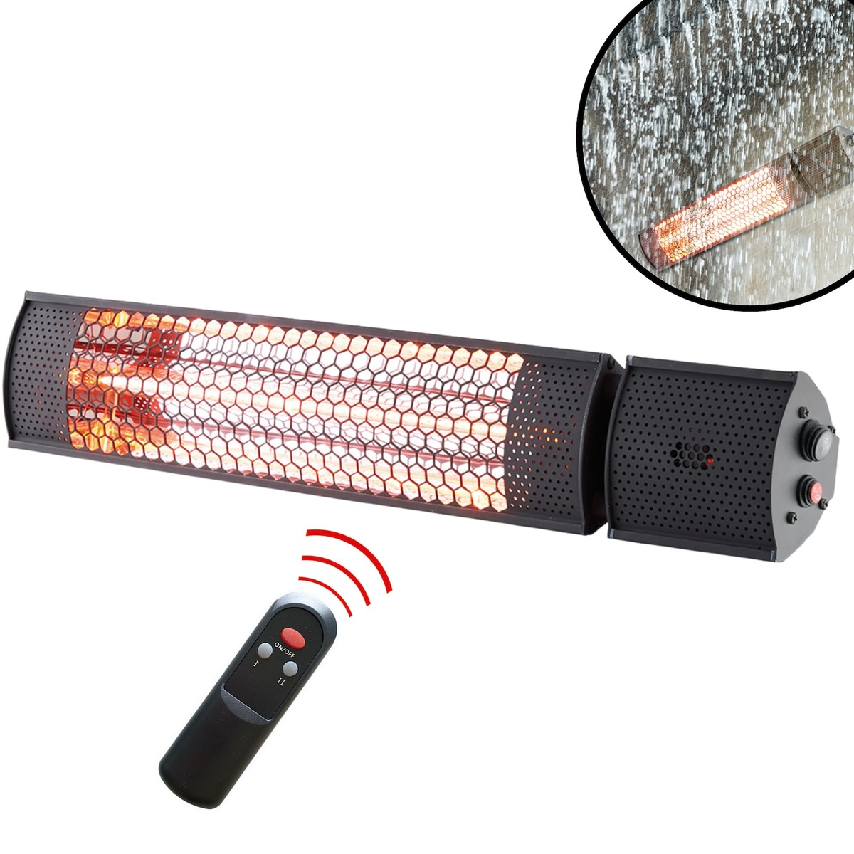 Bild 1 von Starlyf® Infrarot - Heizstrahler - Terrassenstrahler Wandmontage Radiant Heater