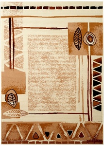 Teppich mit Ethnomuster, 6 (200/290 cm), Beige