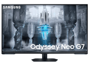 SAMSUNG Odyssey NEO G7 (S43CG700NU) 43 Zoll UHD 4K Gaming Monitor (1 ms Reaktionszeit, 144 Hz), Weiß/Schwarz