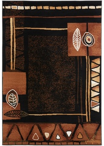 Teppich mit Ethnomuster, 6 (200/290 cm), Schwarz