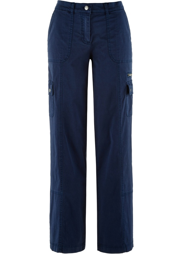 Bild 1 von Cargo Jeans, Mid Waist, lang, 44, Blau