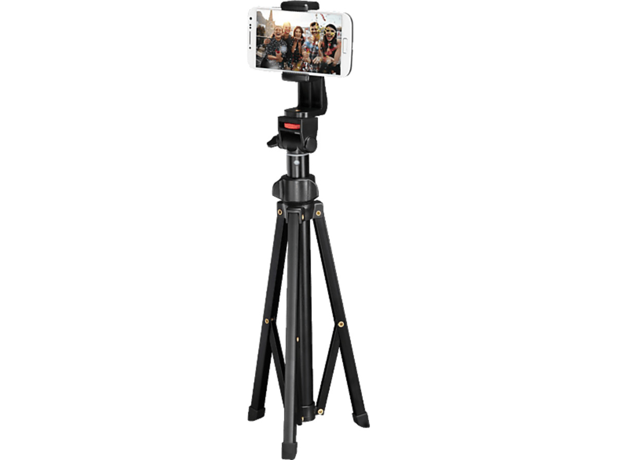 Bild 1 von HAMA Rotary Smartphone Dreibeinstativ mit Bluetooth-Fernauslöser Schwarz, Schwarz