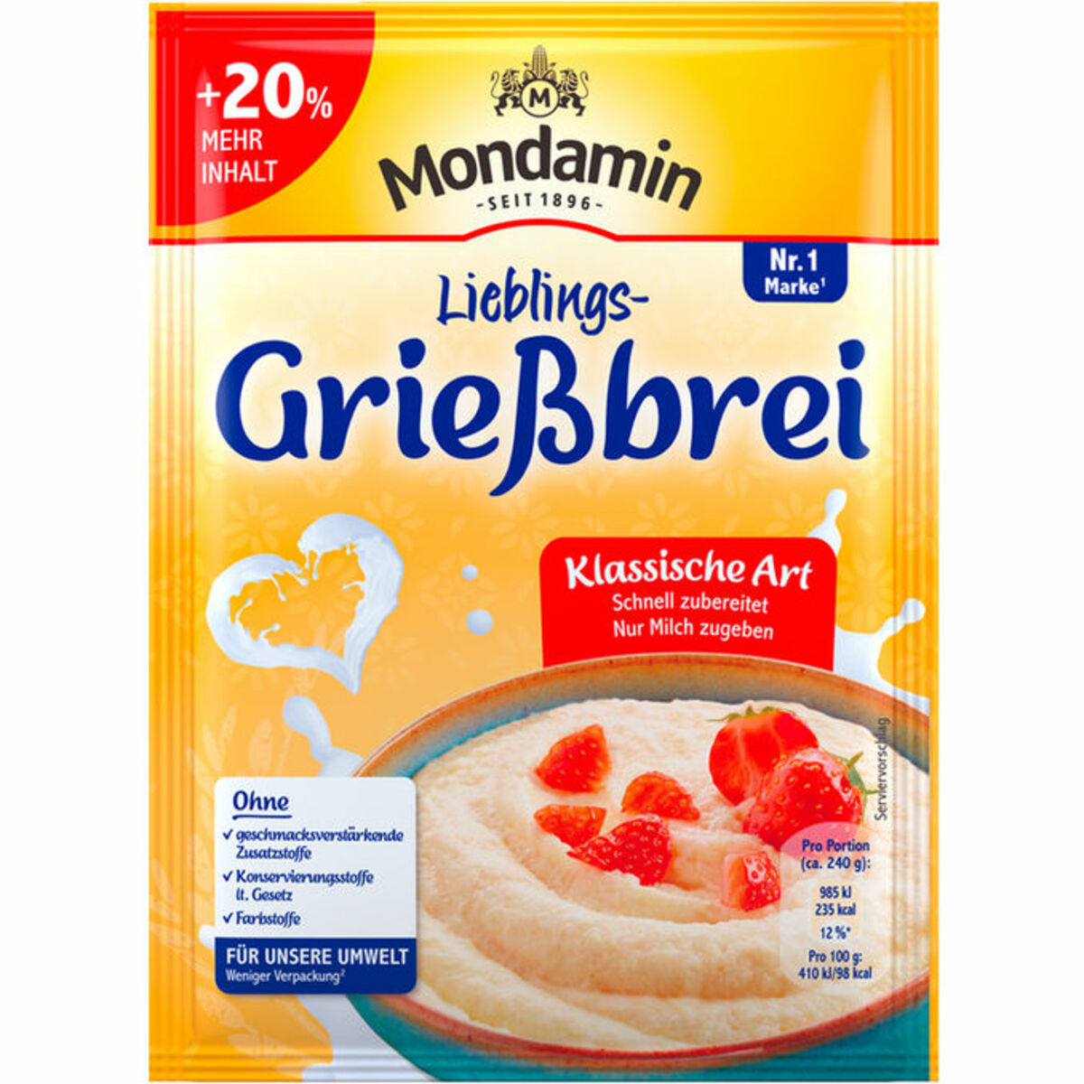 Bild 1 von Mondamin 2 x Grießbrei