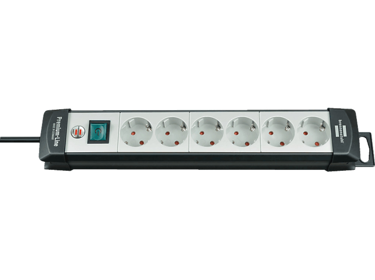 Bild 1 von BRENNENSTUHL Premium-Line Steckdosenleiste, 5 m, Grau/Schwarz