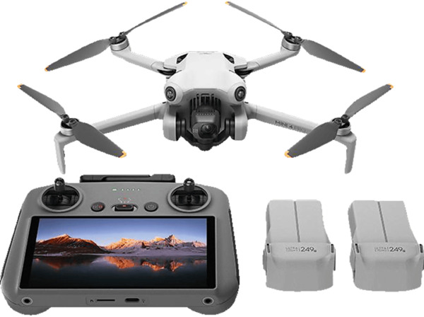 Bild 1 von DJI Mini 4 Pro Fly More Combo (DJI RC 2) Mini-Kameradrohne, Grau, Grau