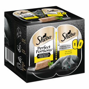 SHEBA® PERFECT PORTIONS™ mit Huhn, 3er Pack