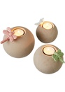 Bild 1 von Teelichthalter mit Libellen (3-tlg.Set), Beige