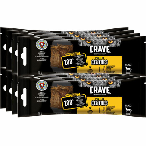 Bild 1 von Crave Hunde Protein-Snacks Maxi mit Huhn, 8er Pack