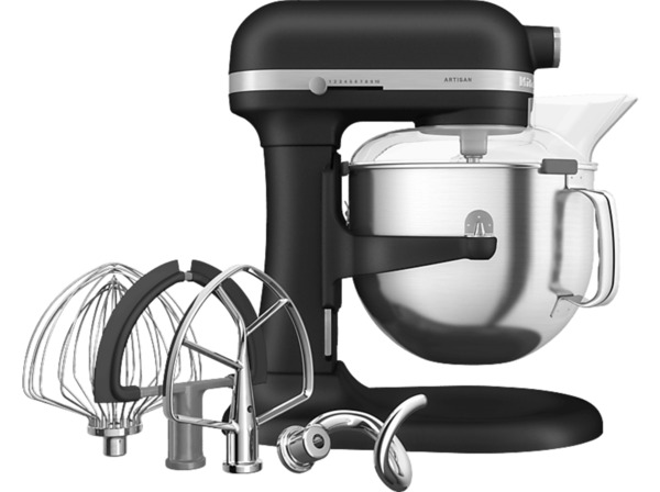 Bild 1 von KITCHENAID 5KSM70SHXEBK Küchenmaschine Gusseisen Schwarz (Rührschüsselkapazität: 6,6 l, 375 Watt), Gusseisen Schwarz