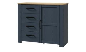 Herrenkommode  Bohol ¦ blau ¦ Maße (cm): B: 102 H: 87 T: 42 Kommoden & Sideboards > Kommoden - Sconto